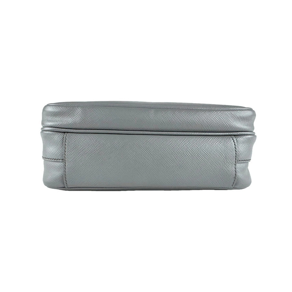 PRADA Gray Leather Shoulder Bag - Picture 4 of 13